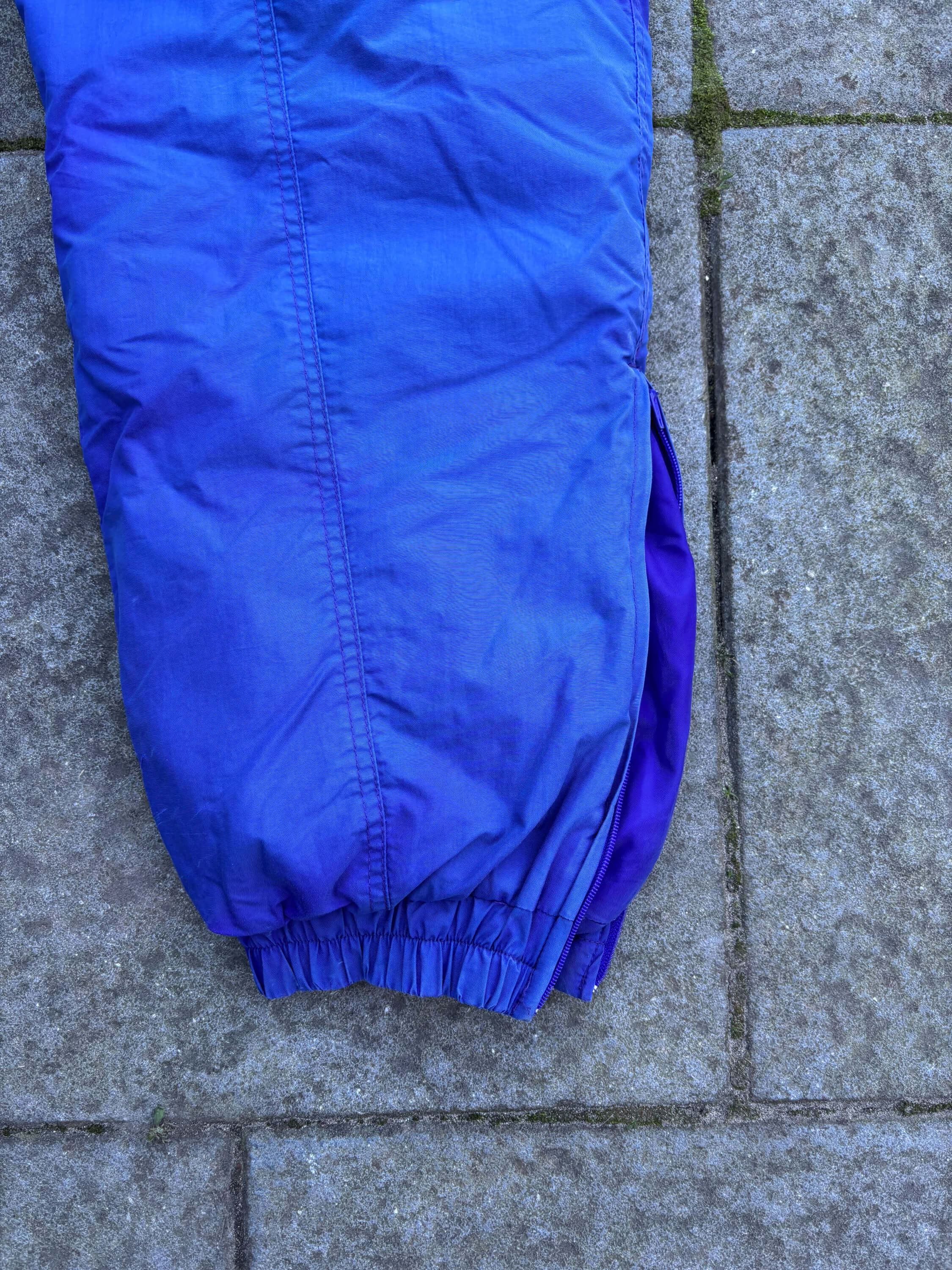 Vintage retro skipak - Blauw, turquoise, oranje maat M/L