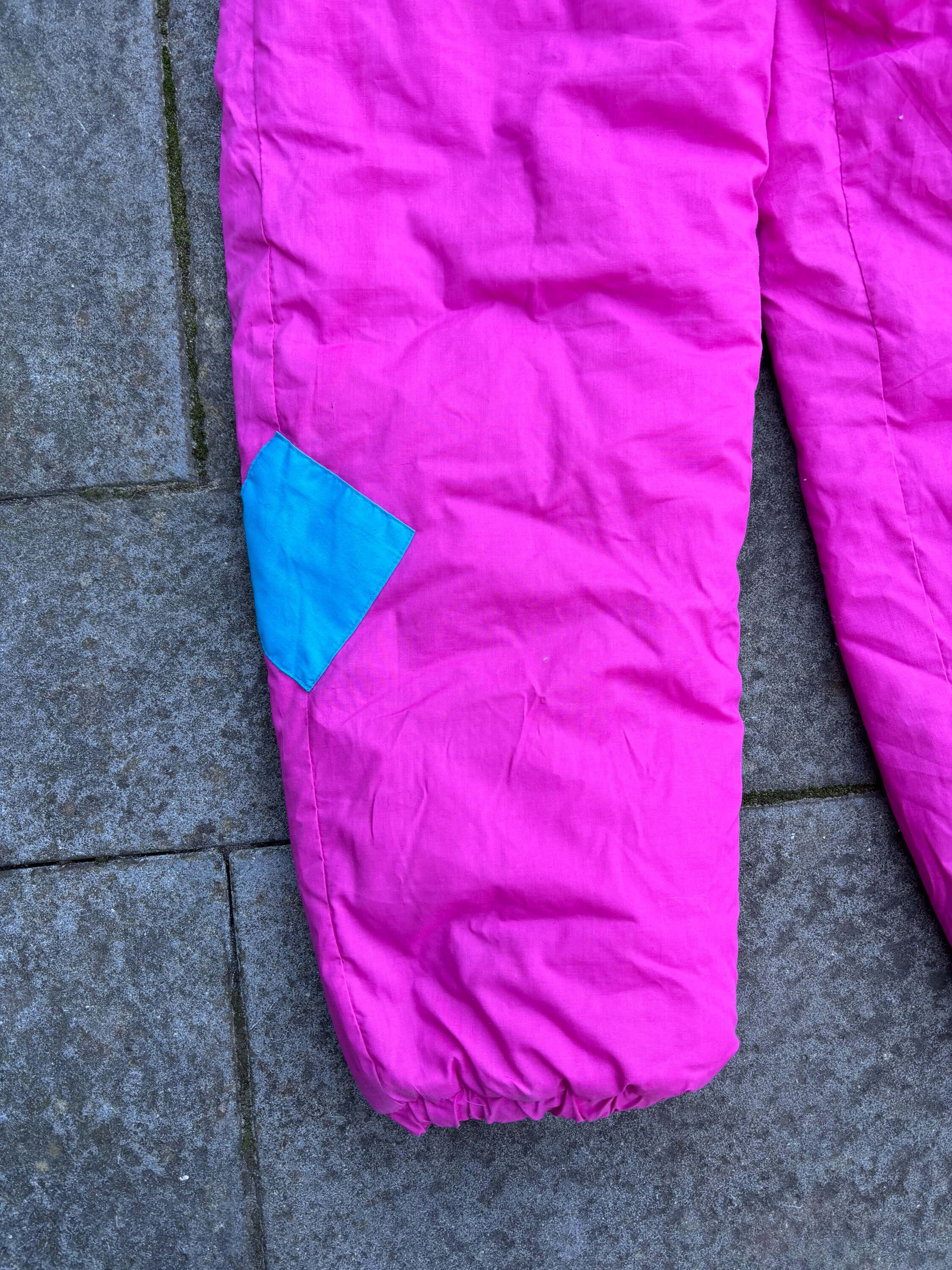 Vintage retro skipak - Aspen roze, blauw, groen maat M