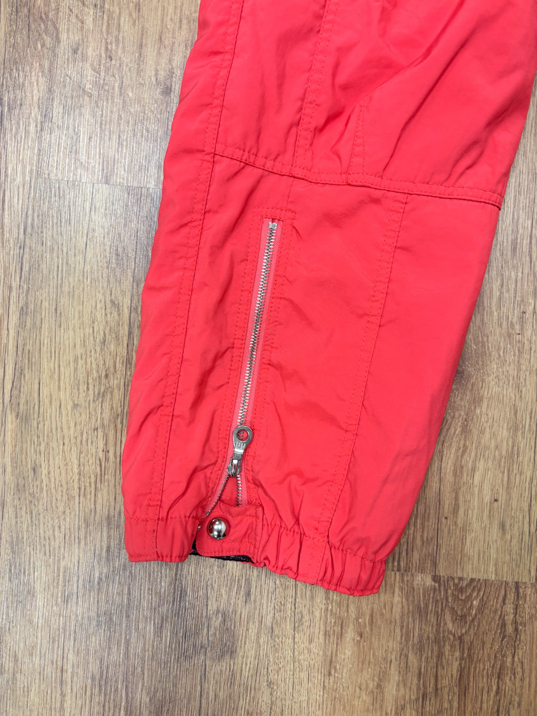 Vintage retro skipak - Belfe rood / koraal / zalmroze maat S/M