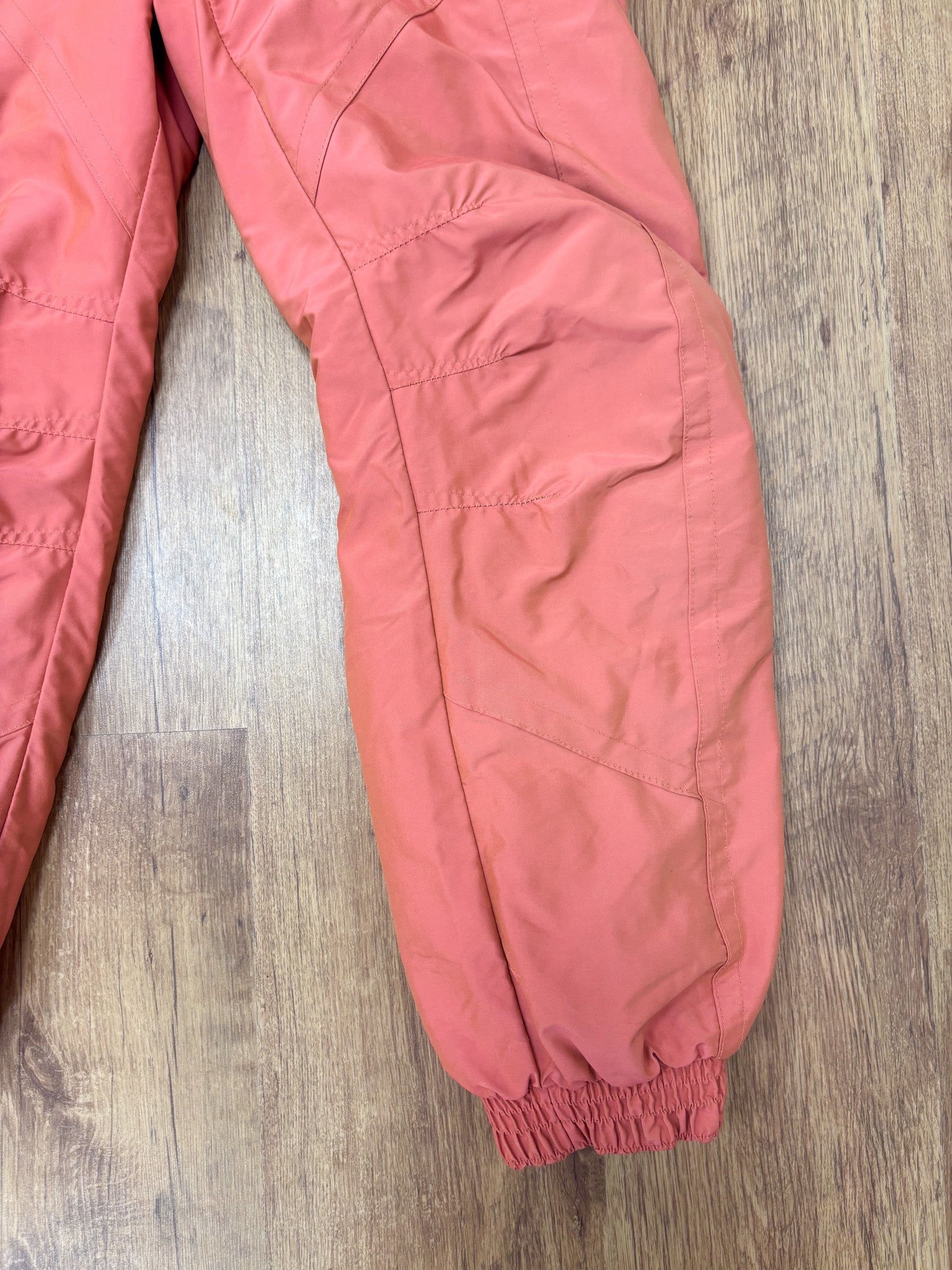 Vintage retro skipak - perzik roze met print maat S/M