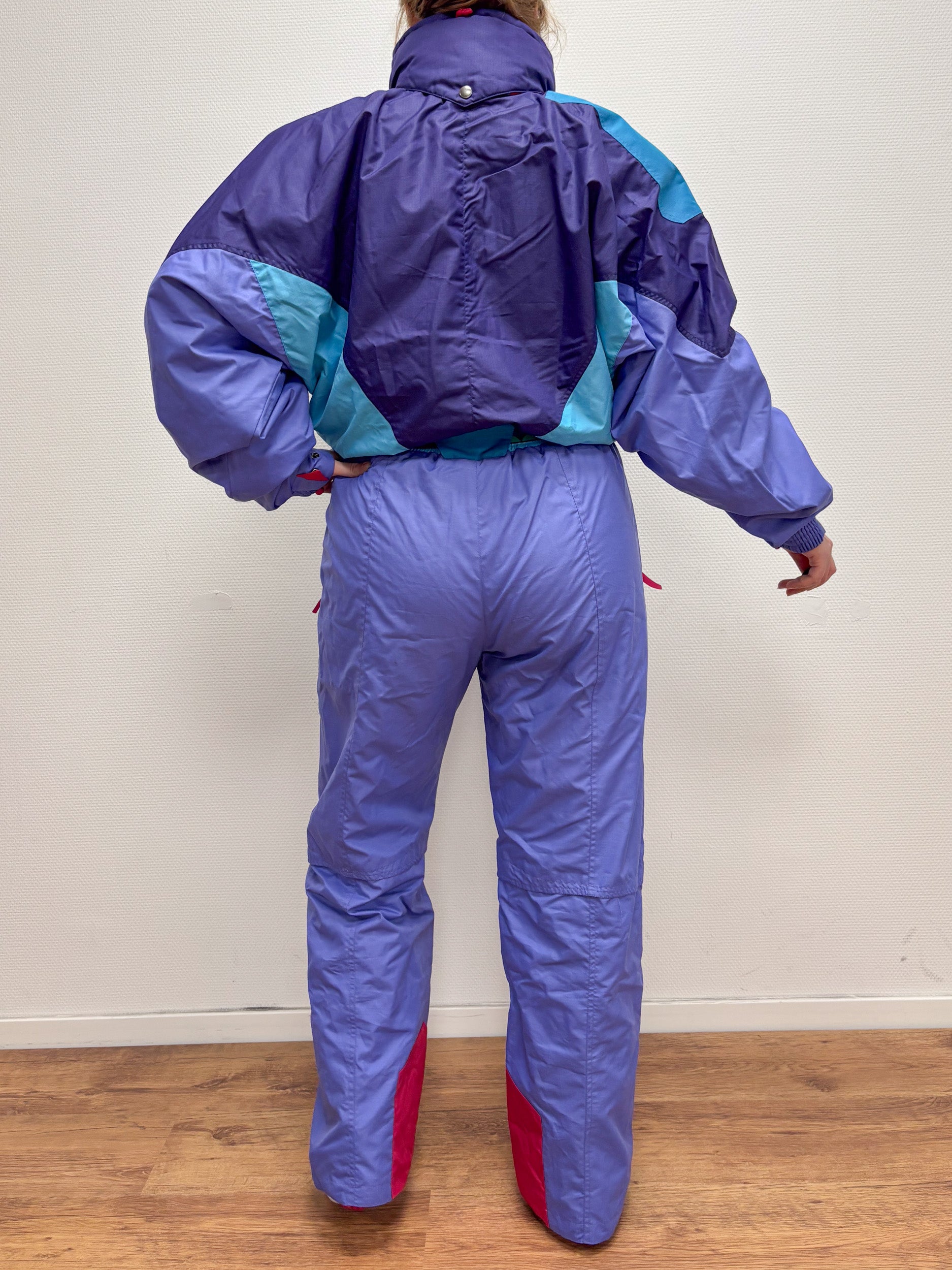 Vintage retro skipak - Degre 7 paars maat XL