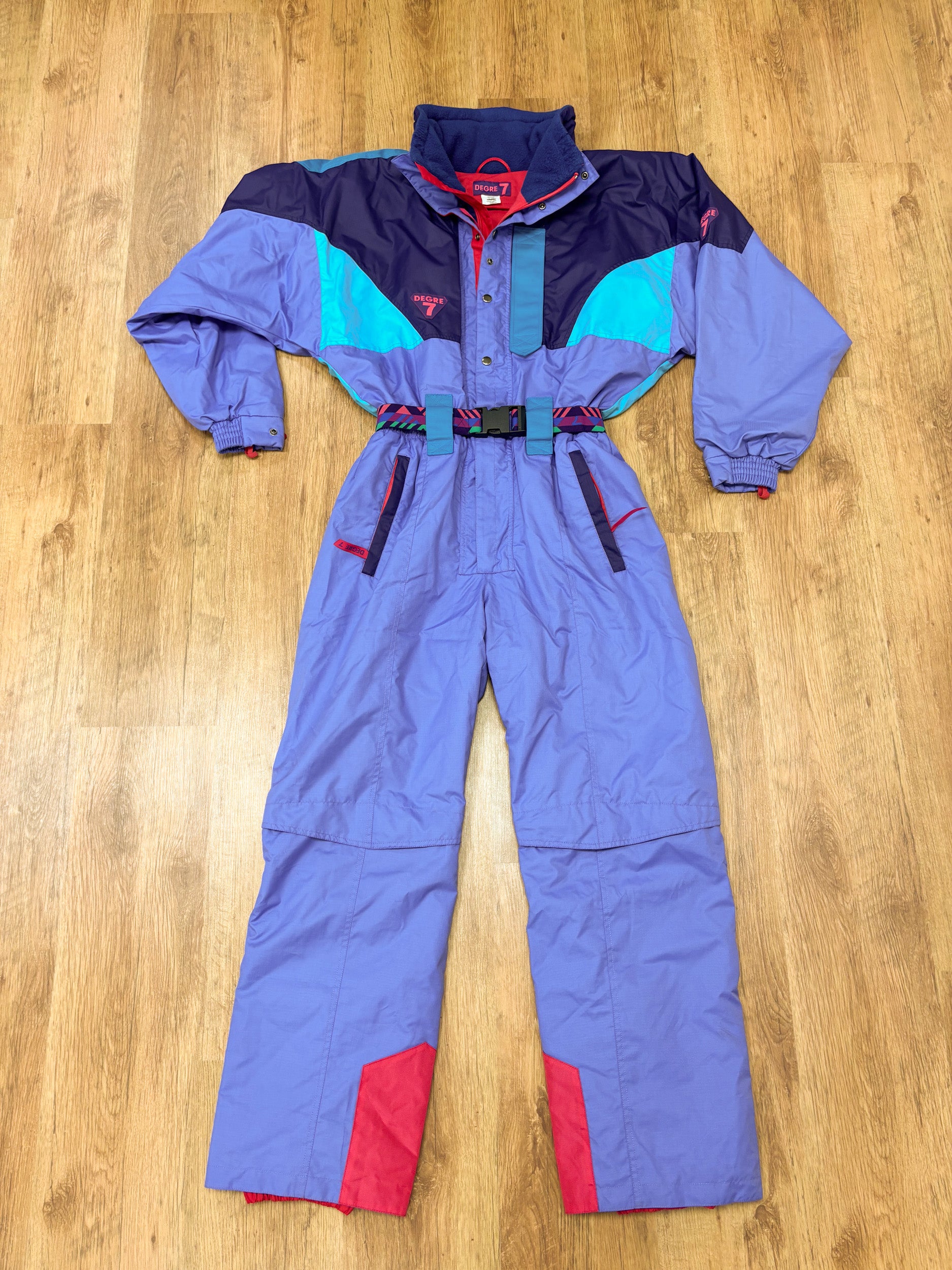 Vintage retro skipak - Degre 7 paars maat XL