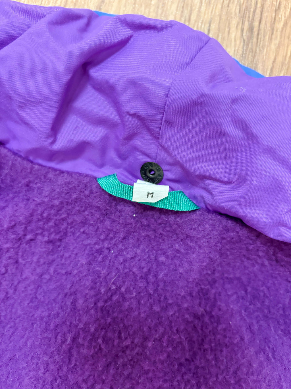 Vintage retro skipak - paars, blauw, roze maat M