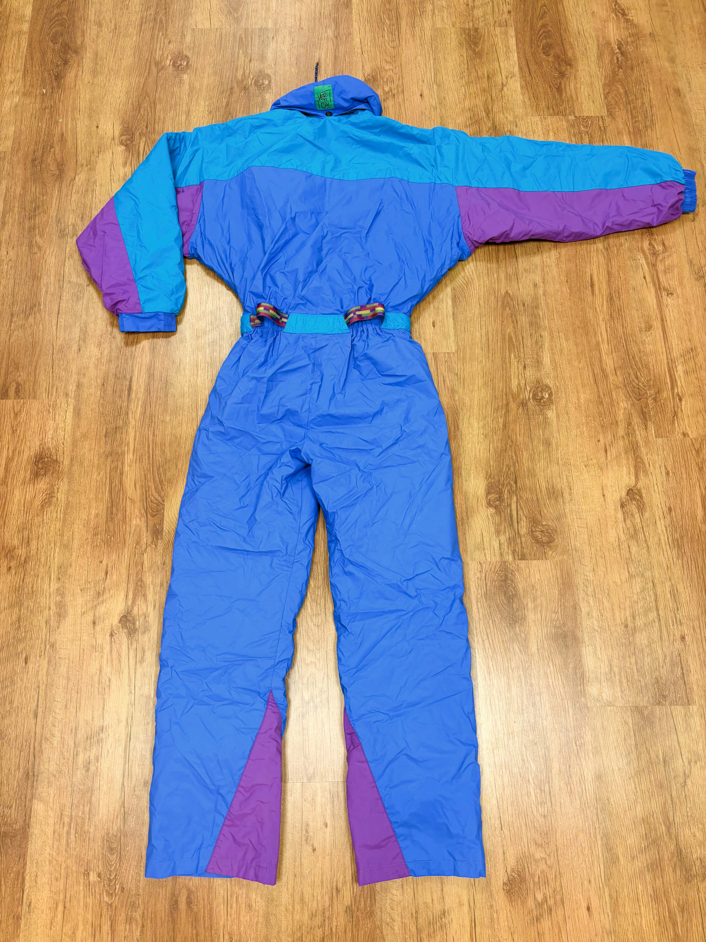 Vintage retro skipak - paars, blauw, roze maat M