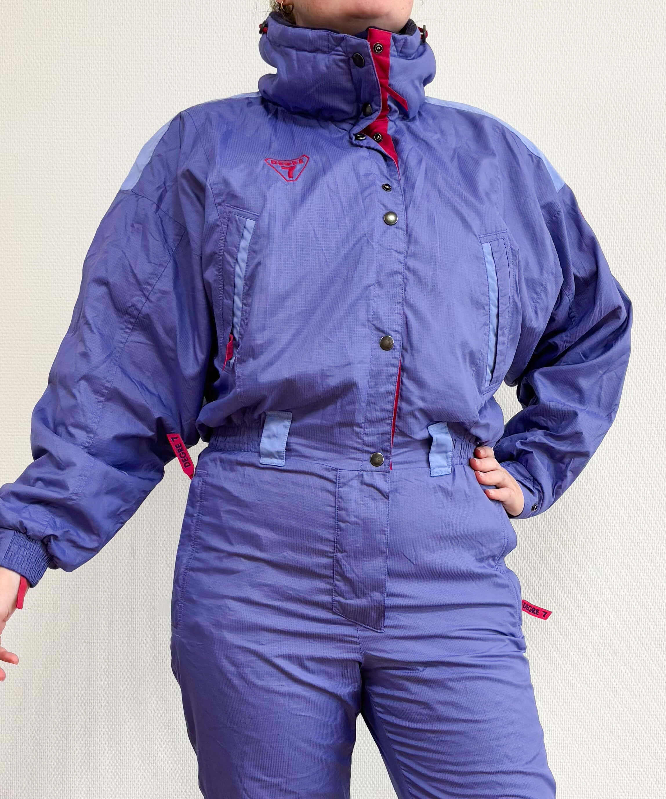 Vintage retro skipak - Degre 7 lila maat M/L