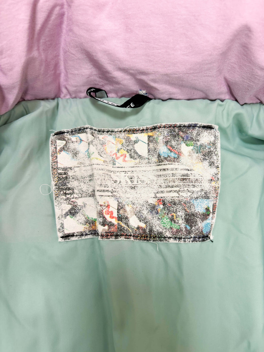 Vintage retro skipak - SKISS pastel turquoise, olijf, lila maat S/M