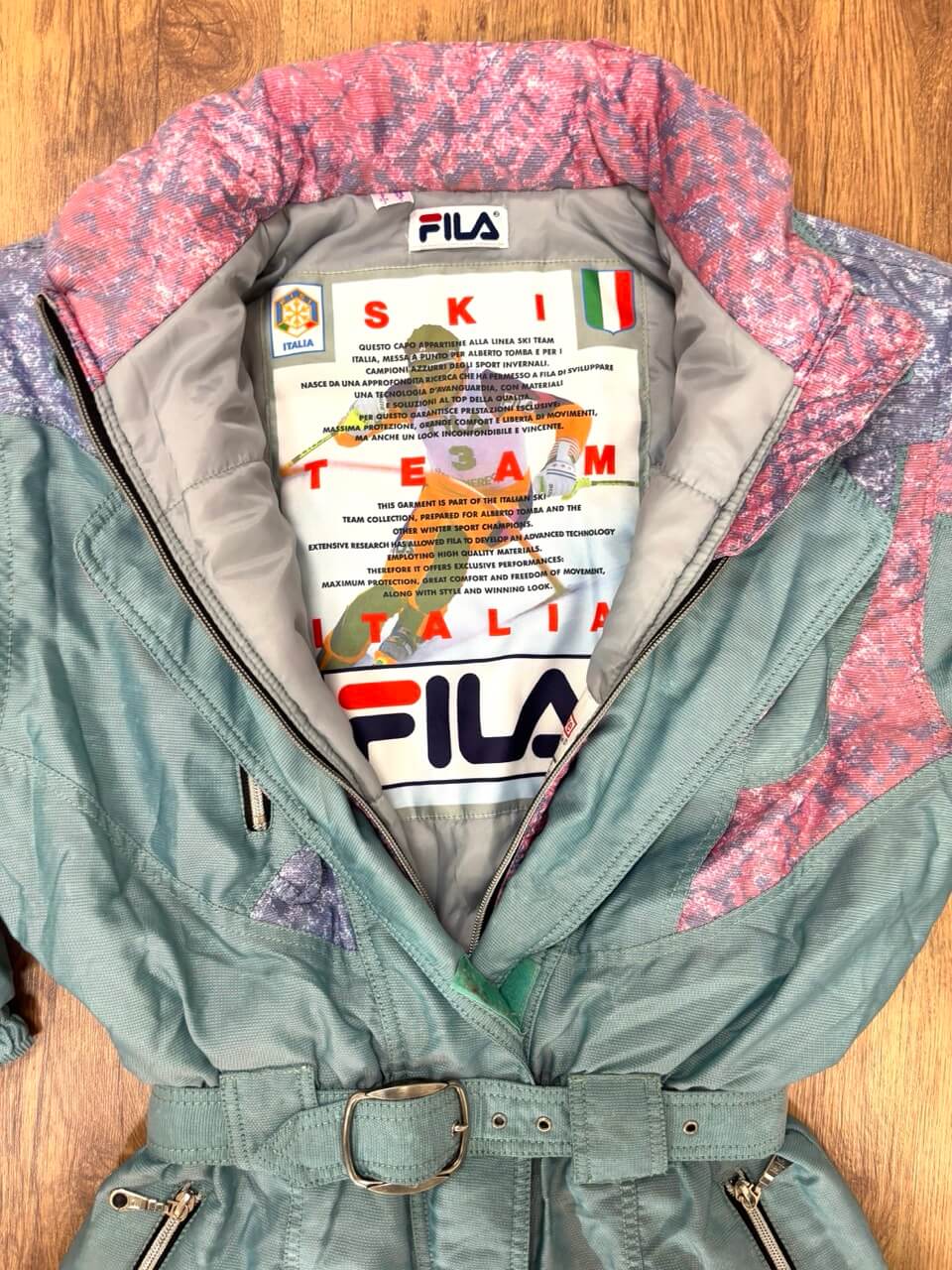 FILA Retro skipak - maat M - pastelroze, turquoise, lila