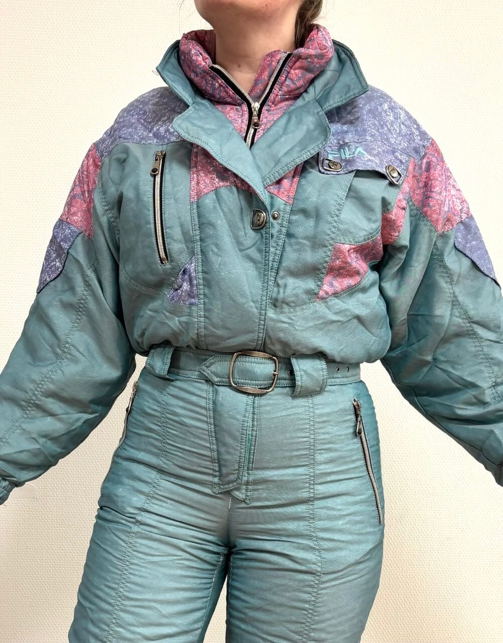 FILA Retro skipak - maat M - pastelroze, turquoise, lila