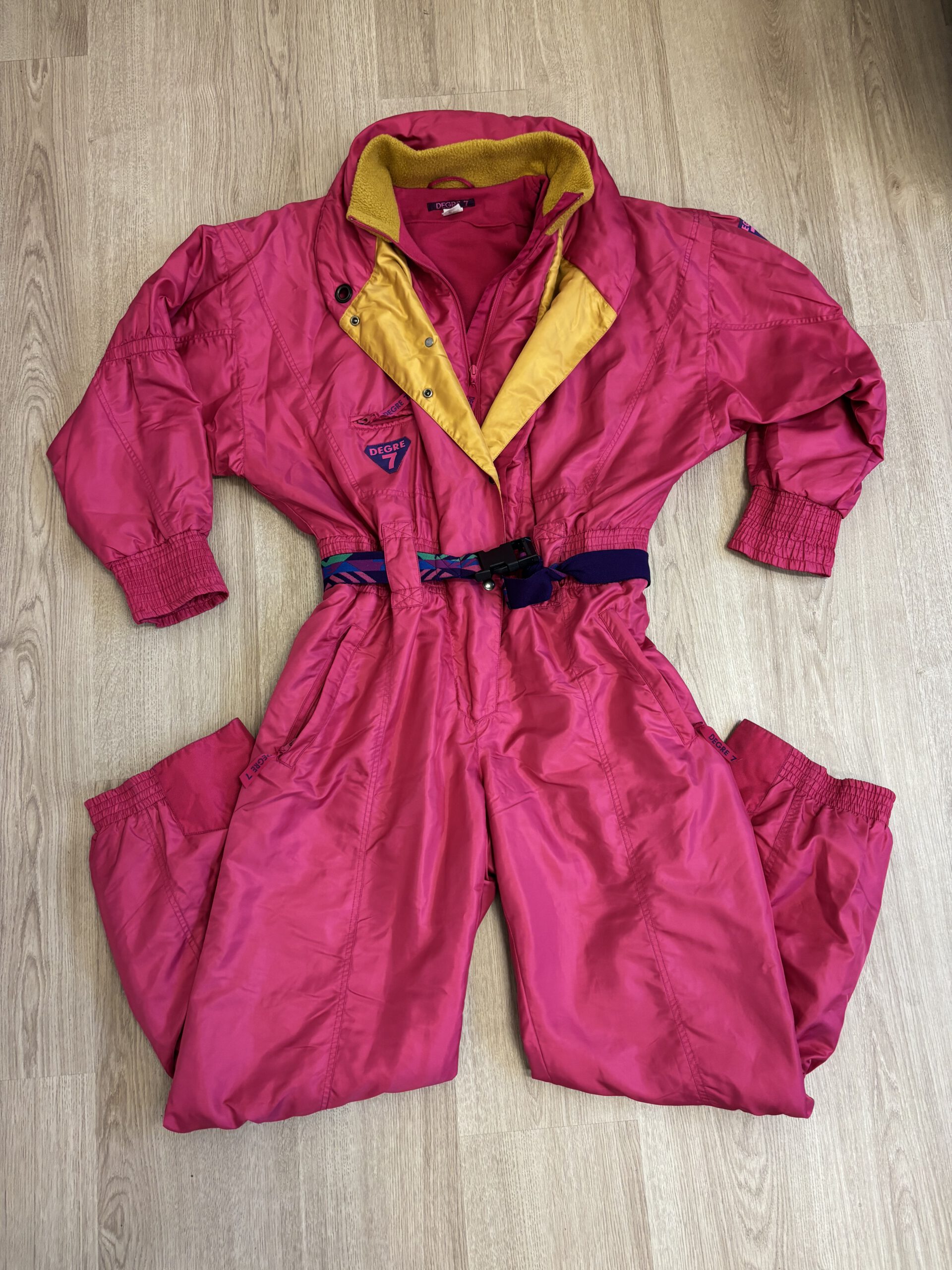 Vintage retro skipak - Degre 7 fuchsia maat M
